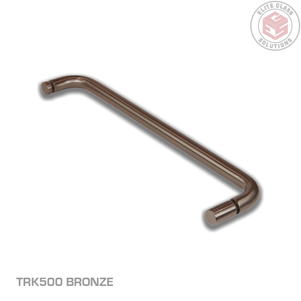 Shower Pull Handle - 25mm Diameter 500mm CTC - Bronze